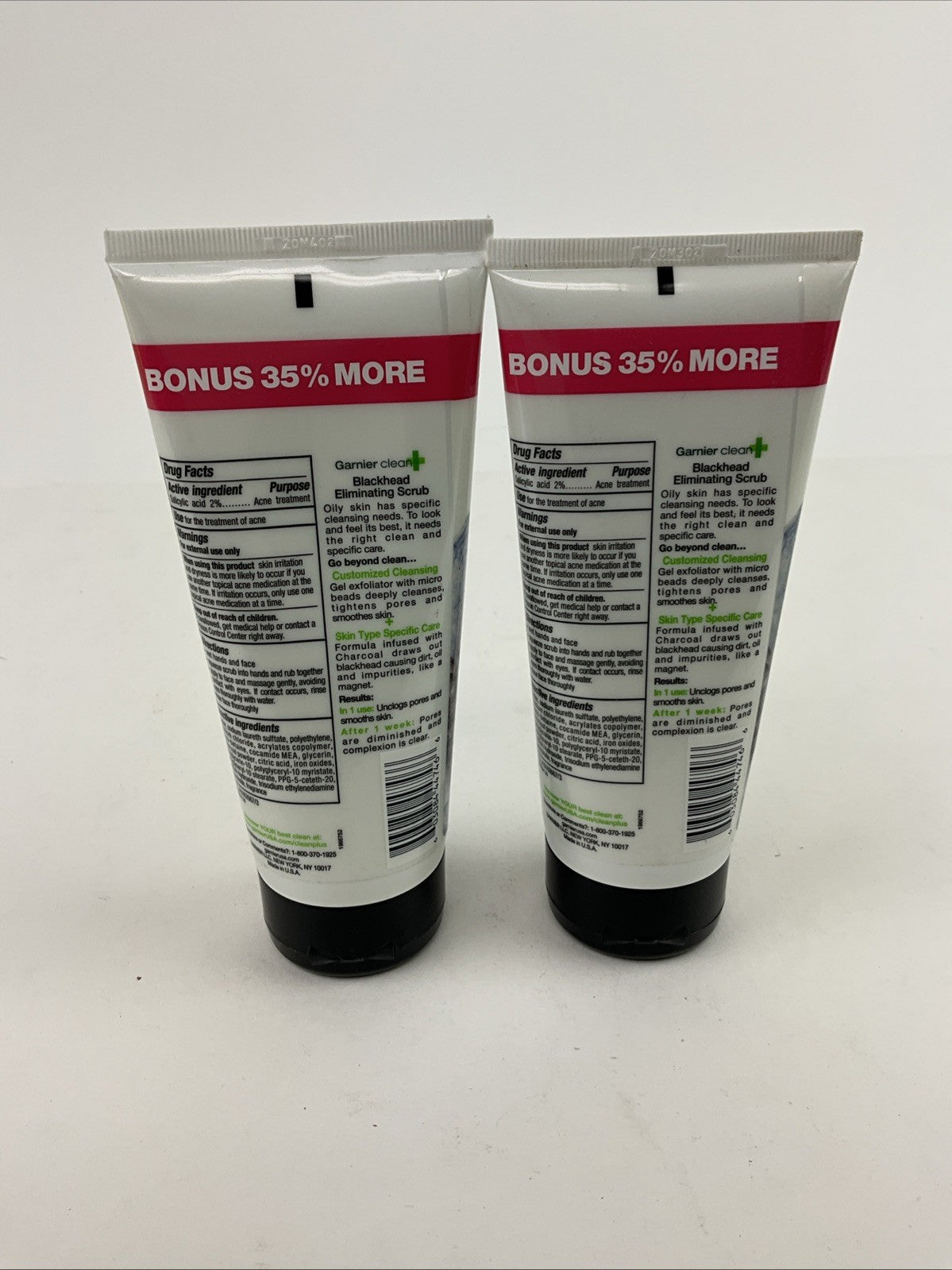 Garnier Blackhead Eliminating Facial Scrub 5oz Pack of 2 - Acne & Pore Care