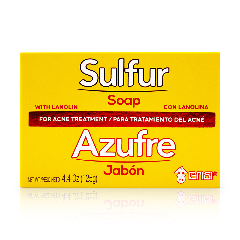Sulfur Acne Treatment Bar Soap - 2 Pack, Facial Cleansing for Oily Skin and Pimples