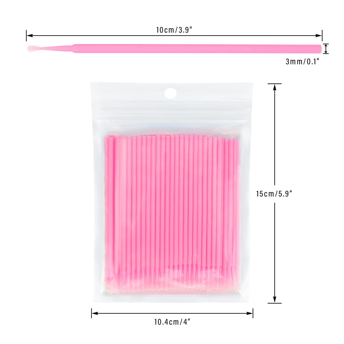 Disposable Micro Cotton Swabs 500PCS for Makeup & Personal Care