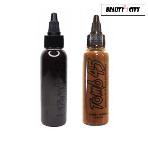 Beard Color Enhancement Balm 2 oz - Onyx Black & Black Brown - Tomb 45