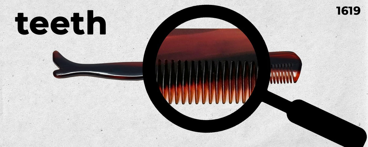 Handmade Swiss Mustache & Beard Comb 5 Inch Tortoise Shell Brown