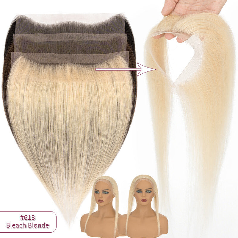 Receding Hairline Full Lace Hair Topper - Remy Human Hair Patch for Thinning Hair