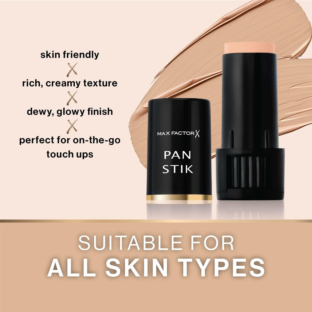 Max Factor Pan Stik Foundation Olive #30 - Face Concealer & Coverage 0.4 oz