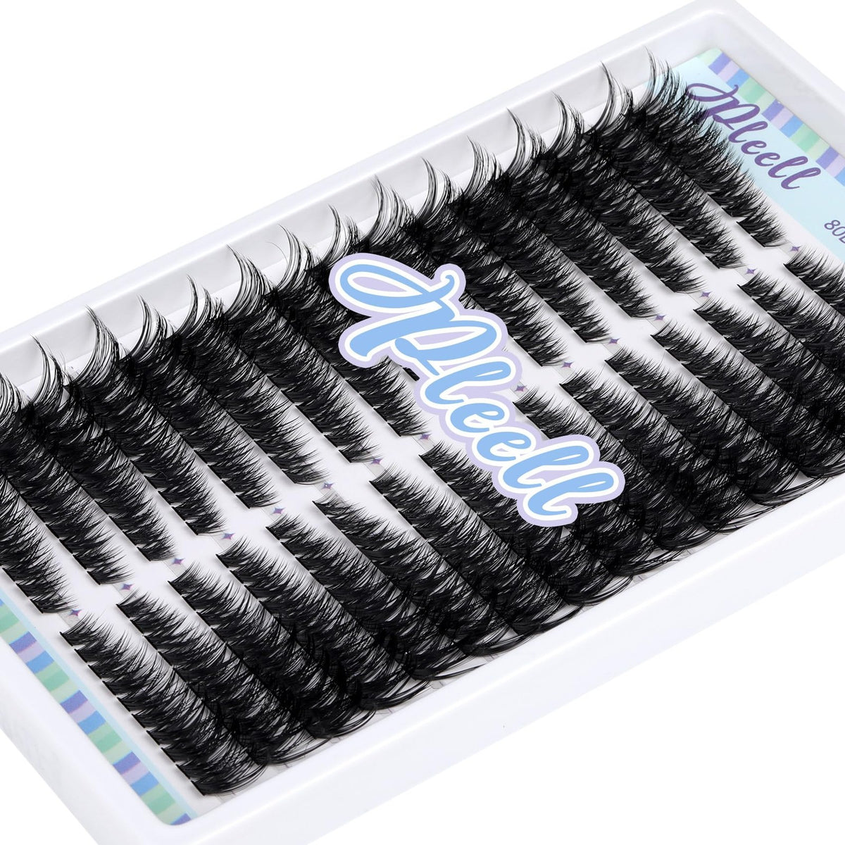 Individual Lash Clusters 320 Pcs Black Cat Eye Style Eyelash Extensions
