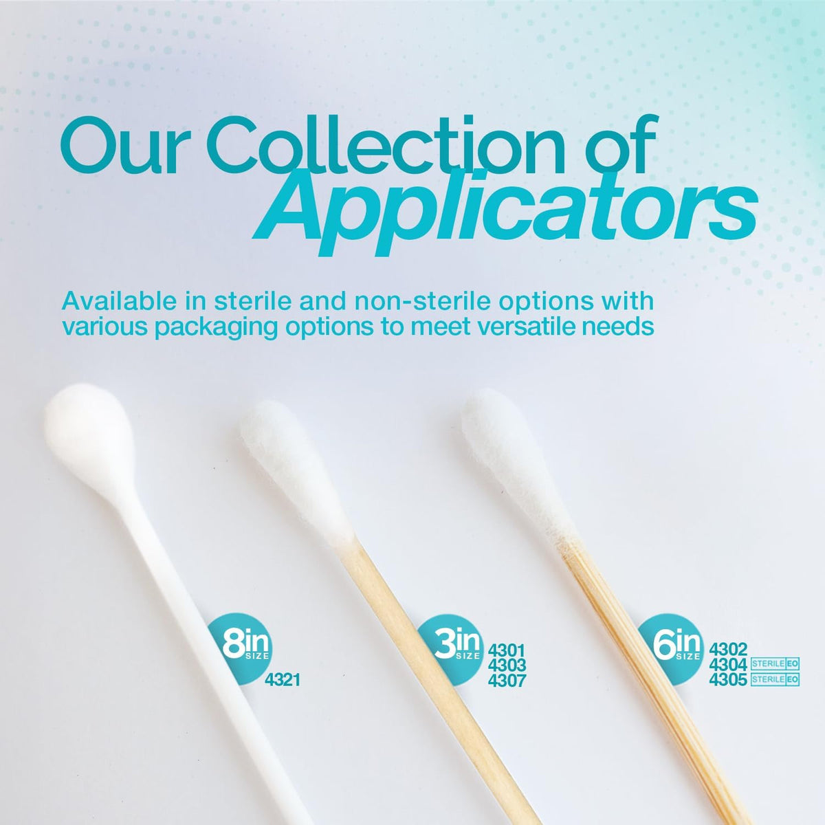 Sterile Cotton Tipped Wood Applicators 6 Inches for Wound Care & Medical Use