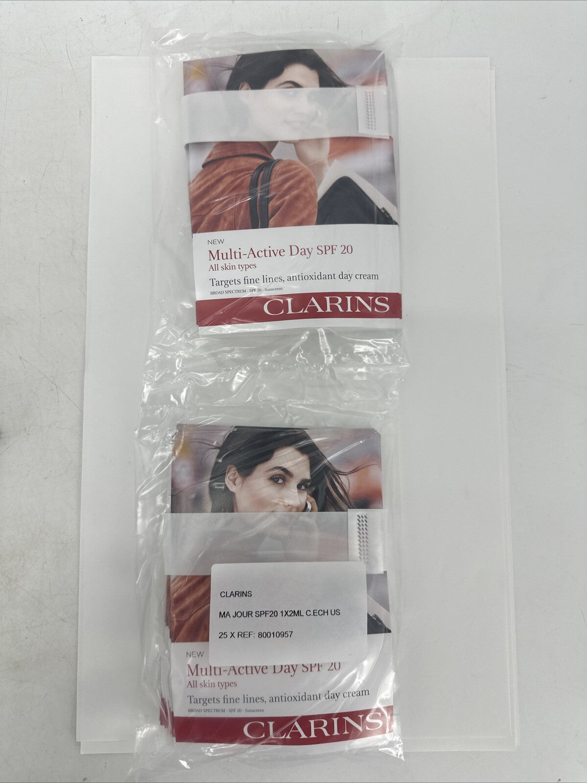Clarins Multi-Active Jour Day Cream Samples, 2mL - 25 Pack