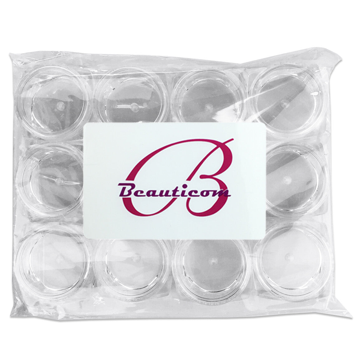 Reusable 5G/5ML Square Clear Jars with Lids for Cosmetics & Lip Balm