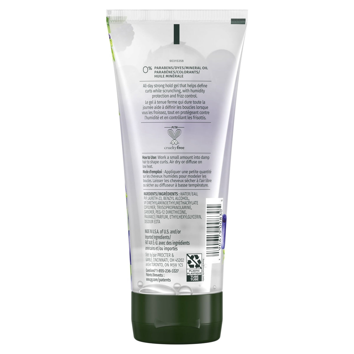 Herbal Essences Curl Styling Gel - Frizz-Free, Weightless, Berry Scent 6oz