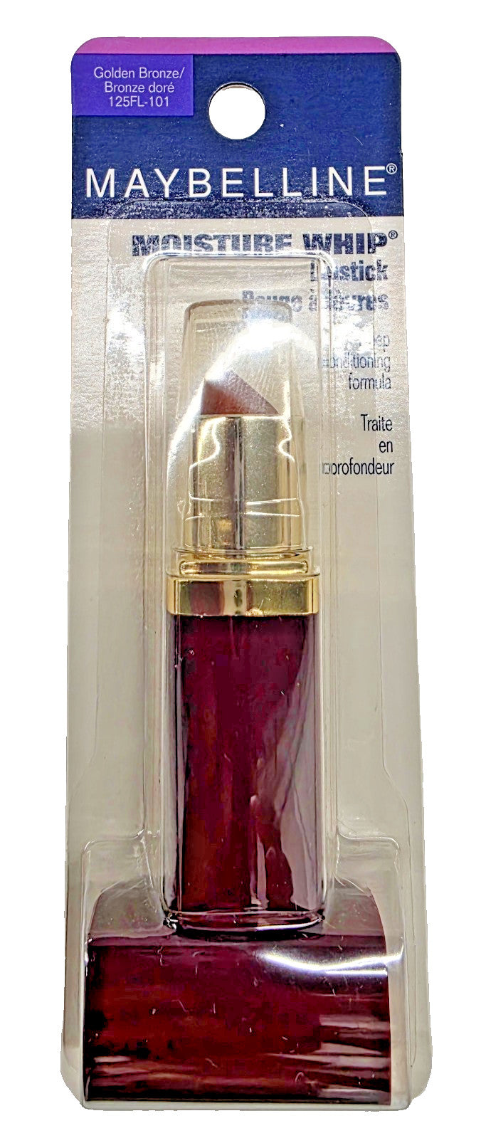 Maybelline Moisture Whip Lipstick - Golden Bronze 125FL-101, Hydrating Lip Color