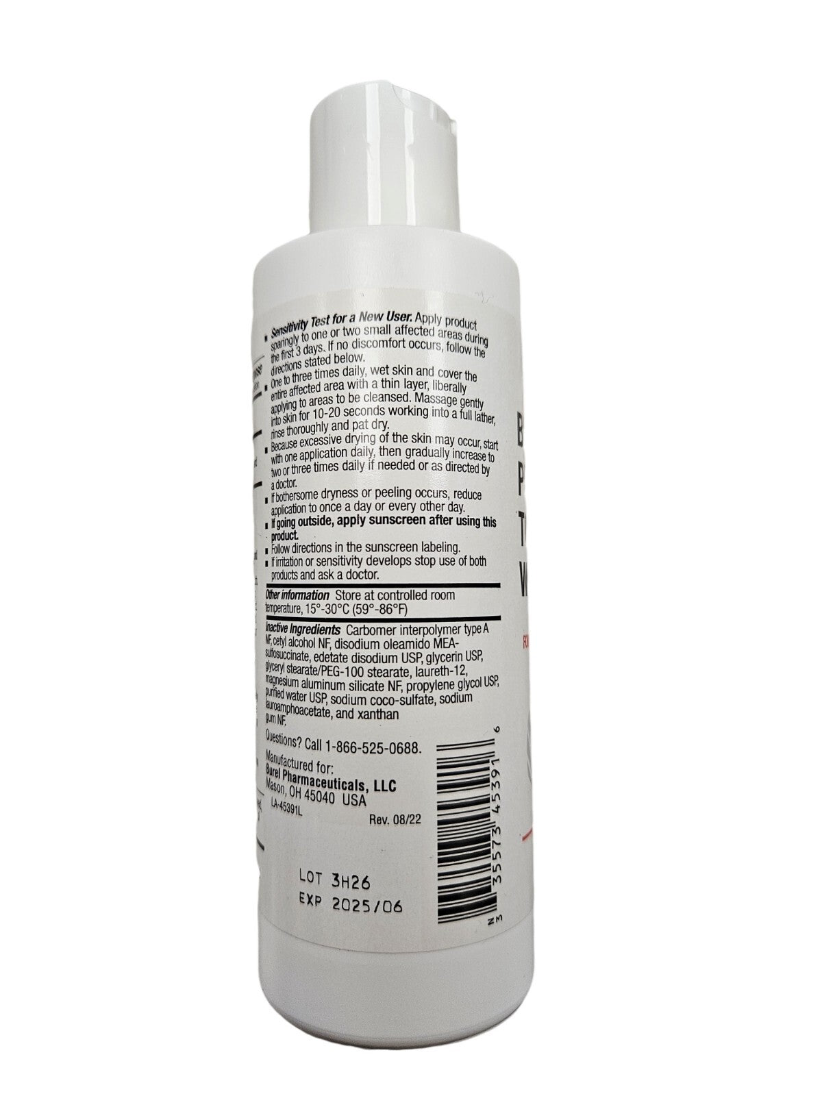 Benzoyl Peroxide 5% Acne Face Wash - 5oz