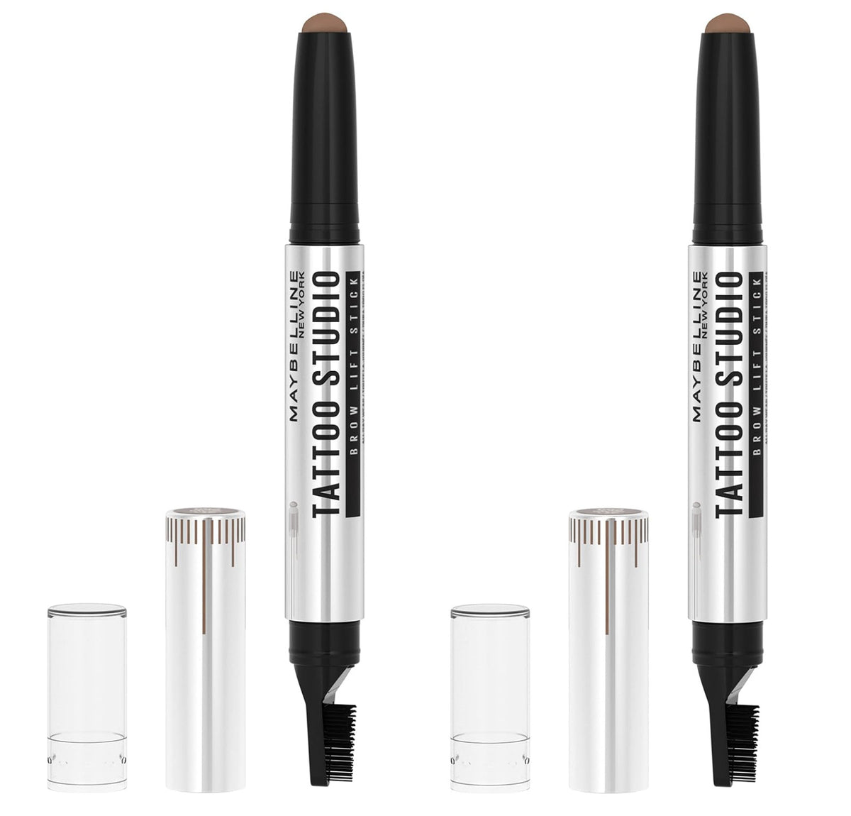 Maybelline Tattoo Studio Brow Lift Stick Makeup - Soft Brown 2 Pack