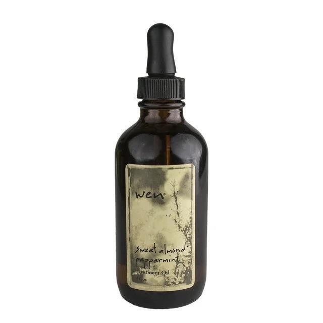 Hair Treatment Oil with Dropper - Nourishing Sweet Almond Peppermint 4oz