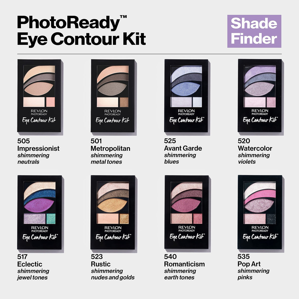 Revlon PhotoReady Eye Shadow Palette - Creamy, Pigmented, Blendable Colors