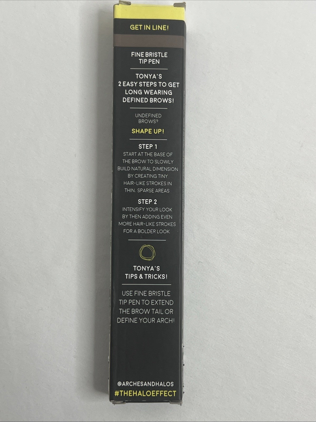 Eyebrow Pen - Fine Bristle Tip in Warm Brown for Precise Makeup