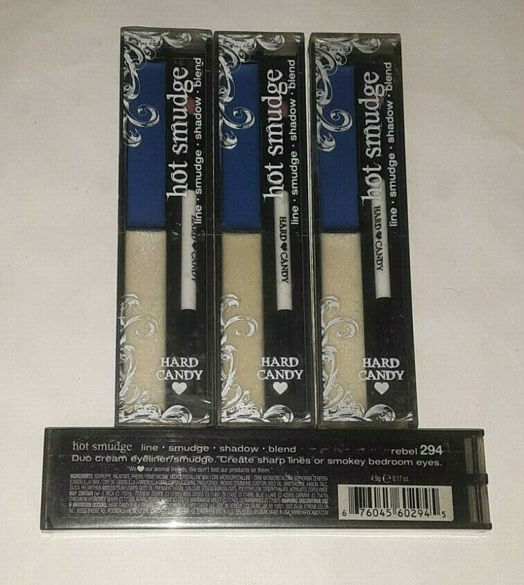 Hard Candy Smudge Duo Cream Eyeliner & Shadow Set - 4 Sealed Pieces
