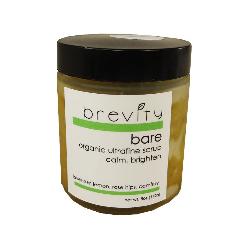 brevity bare Organic Ultrafine Scrub - Calm and Brightening 5 oz.