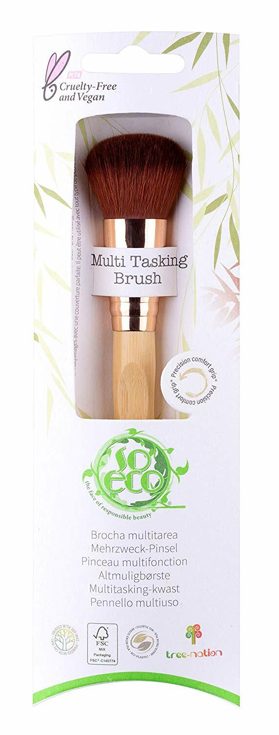 Multi-Tasking Makeup Brush for Face Liquid & Powder - Cruelty Free & Vegan