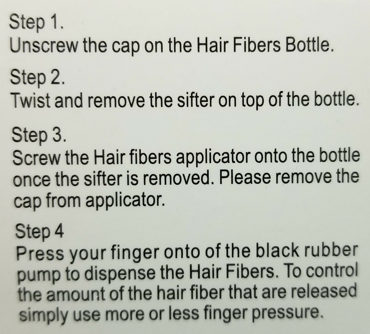 Hair Fiber Atomizer Sprayer Pump Applicator