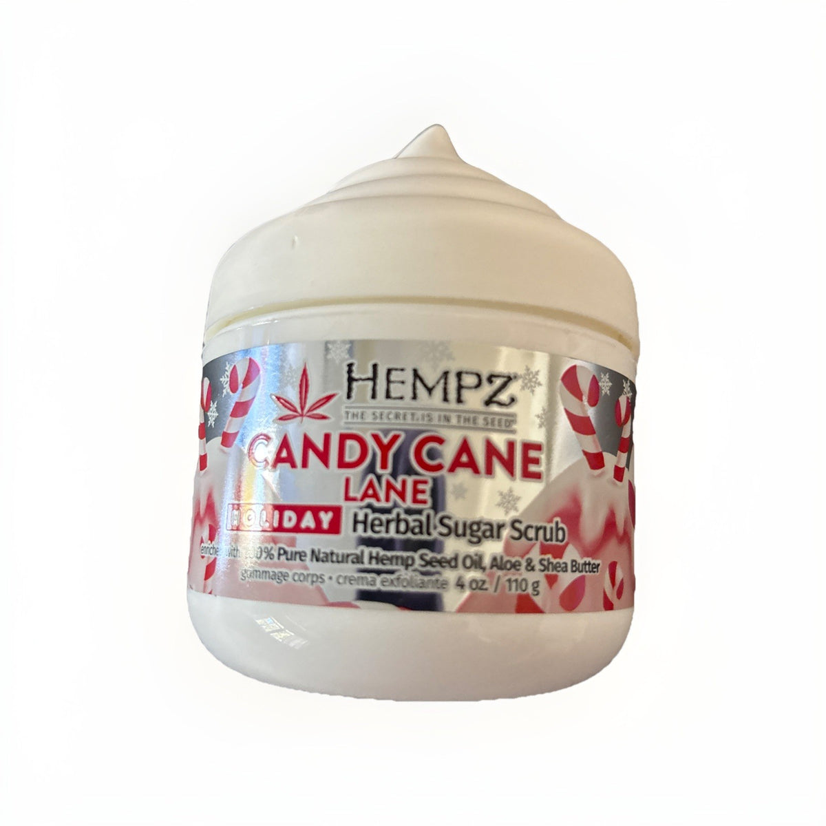 Hempz Limited Edition Candy Cane Lane holiday herbal sugar body scrub