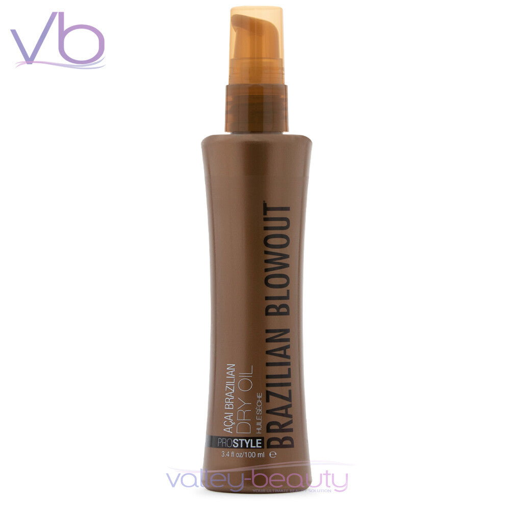 Brazilian Blowout Acai Hair Oil 3.4oz - Fast Absorbing Lightweight Hair Treatment
