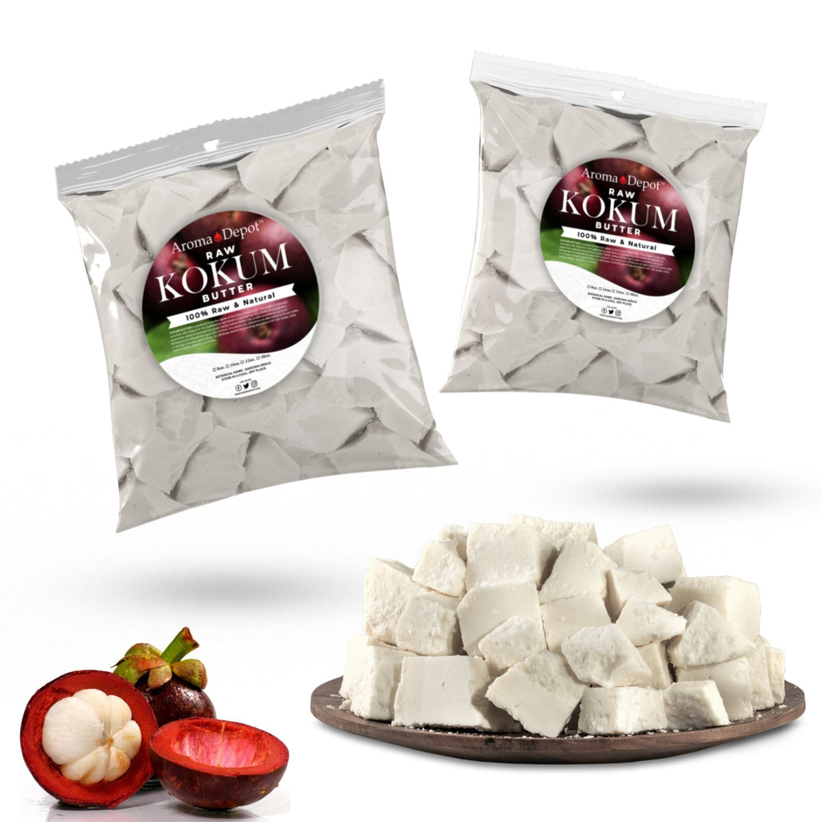 Kokum Butter 100% Pure Raw Cold Pressed Natural