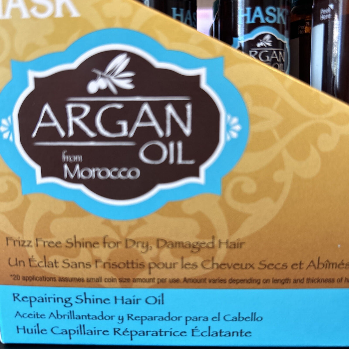 Argan Hair Oil Repair Serum for Frizz & Shine - 12 Pack 18ml Vials