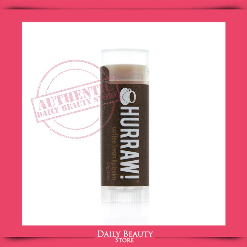 Hurraw Coffee Bean Lip Balm Organic & Cruelty-Free - Anti-Inflammatory, Antioxidant