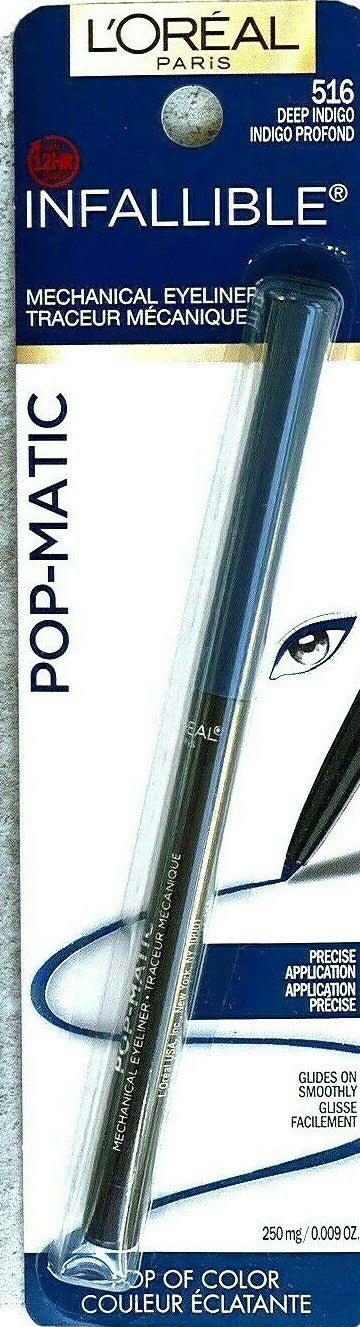 L'Oreal Infallible Pop-Matic Mechanical Eyeliner Deep Indigo 3 Pack
