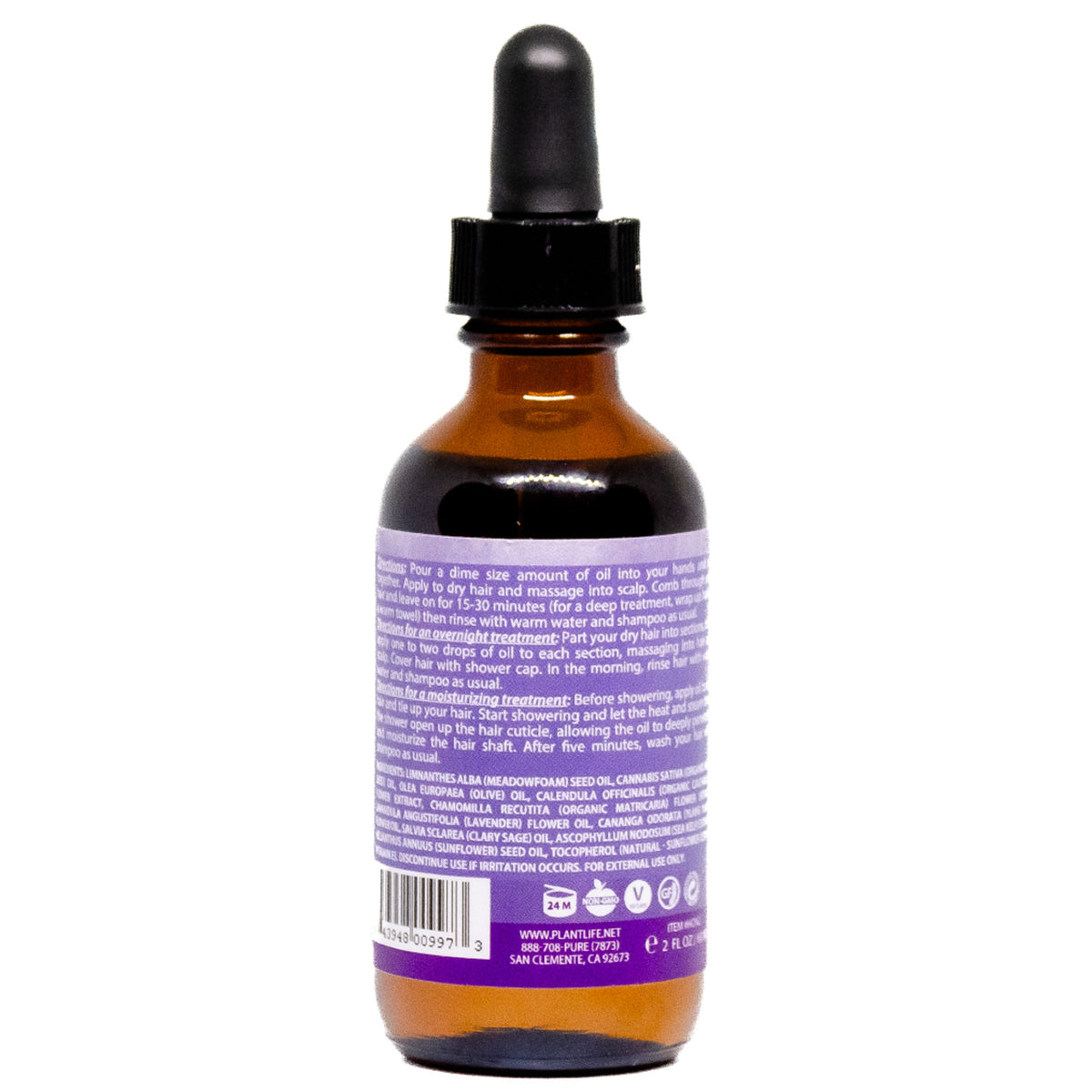 Plantlife Premium Natural Hair Oils for Growth and Nourishment - All Variants