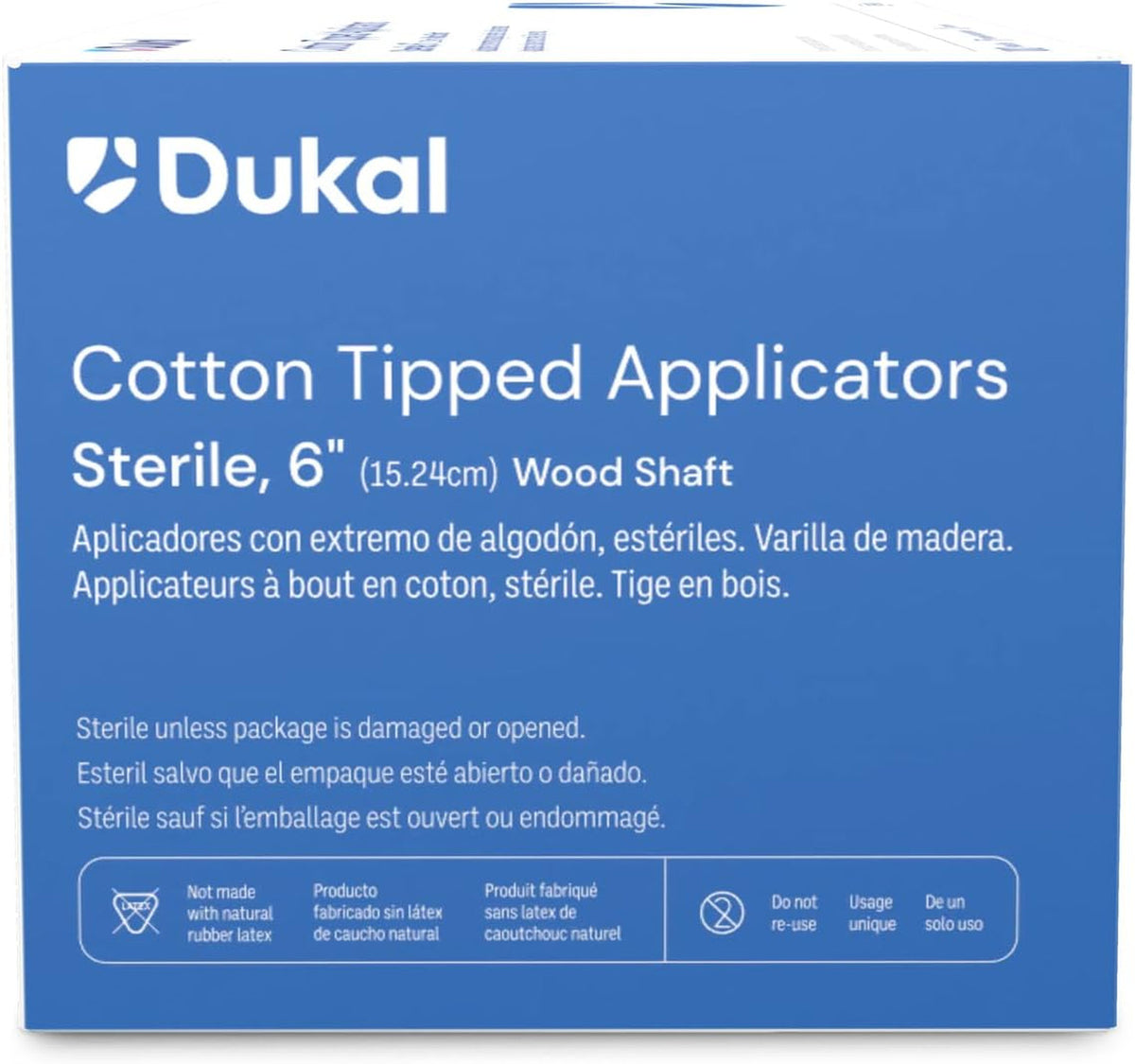 Sterile Cotton Tipped Wood Applicators 6 Inch Pack of 1000