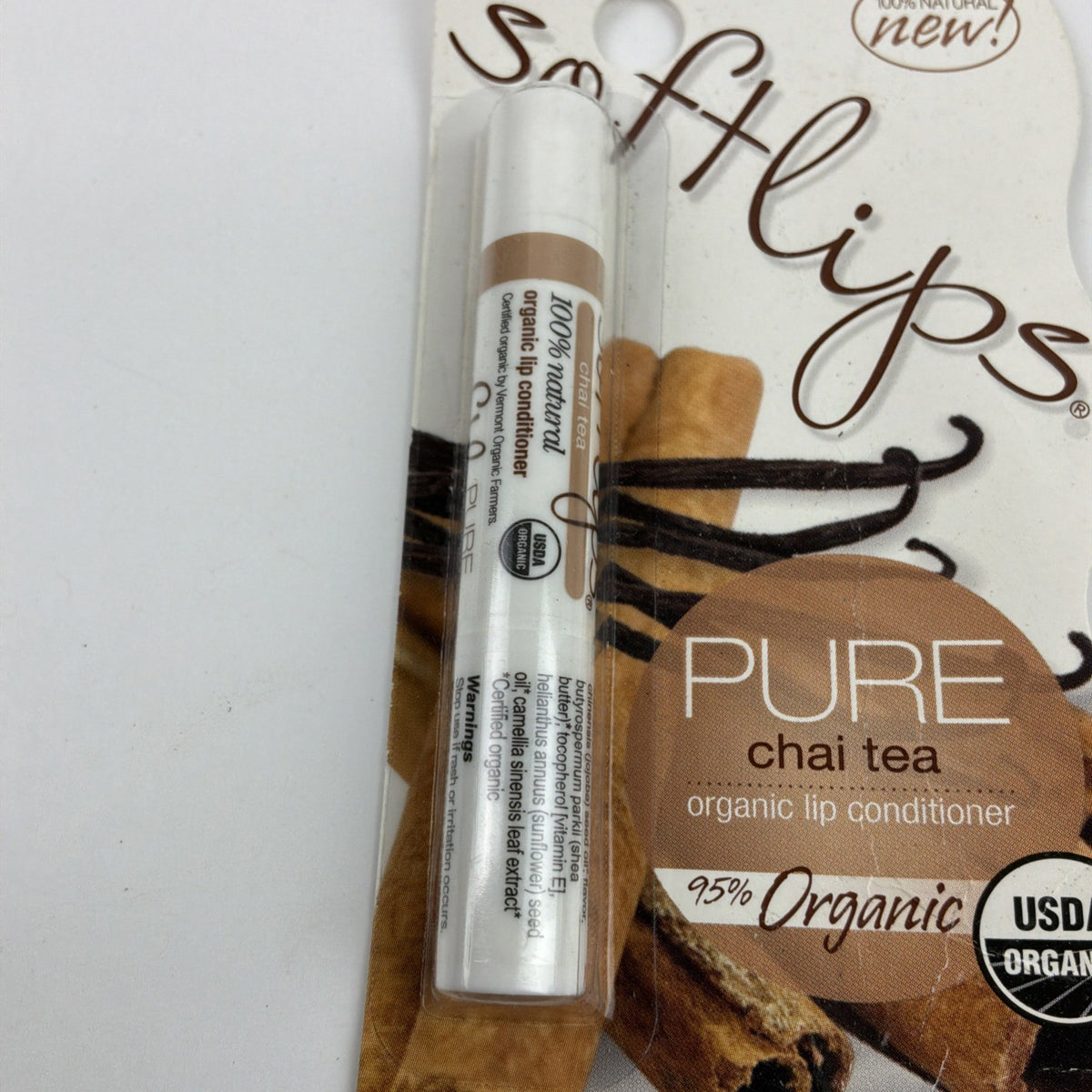 Organic Lip Conditioner with Chai Tea Extract - Softlips Vintage