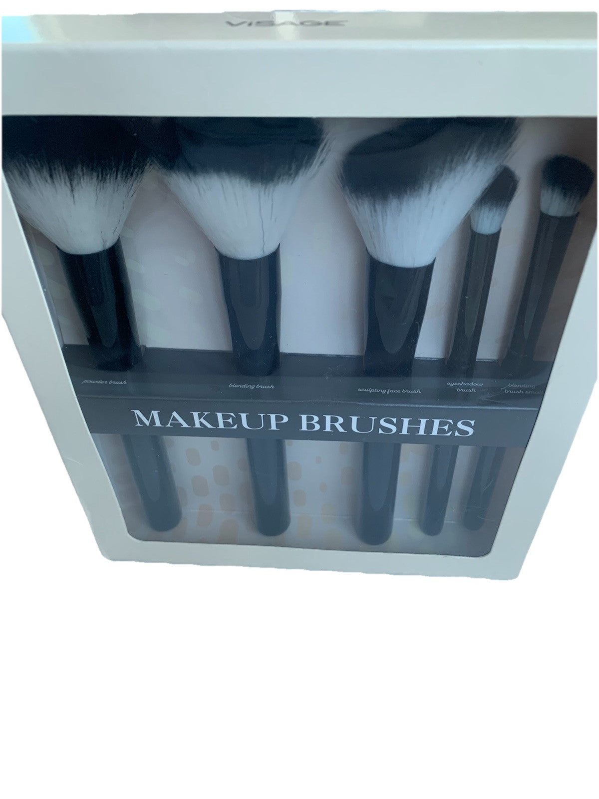 Makeup Brushes for Face Set of 5 - Powder, Eyeshadow & Sculpting Tools