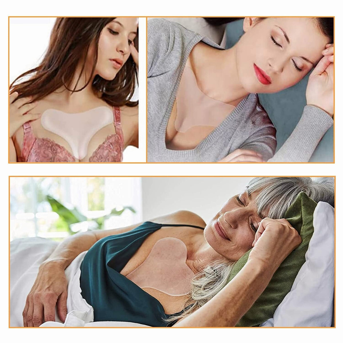 Chest Wrinkle Patches Set of 11 - Facial and Neck Wrinkle Remover Strips