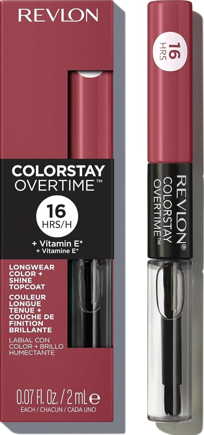 Revlon ColorStay Overtime Lip Color Set - Long-Lasting Sienna Shades