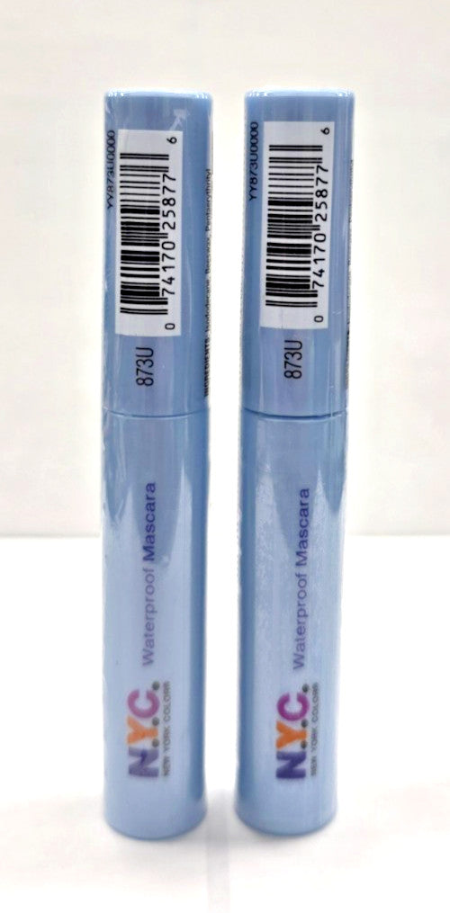 2 Pack Waterproof Mascara Jet Black - Long-Lasting Eye Makeup