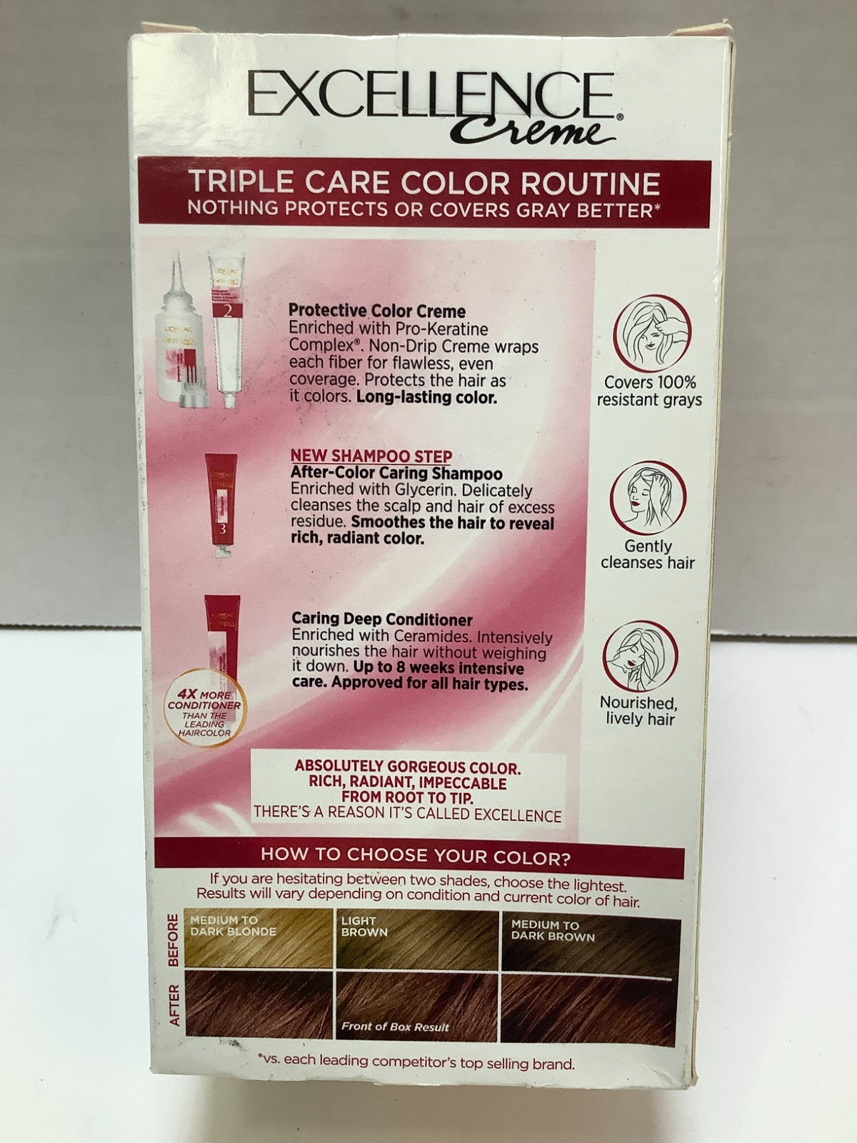 Permanent Hair Color 6RB Light Reddish Brown, 2-Pack