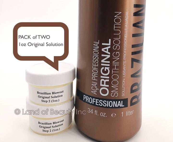 Brazilian Blowout Step 2 Original Solution Pack of 2 - 1oz Each
