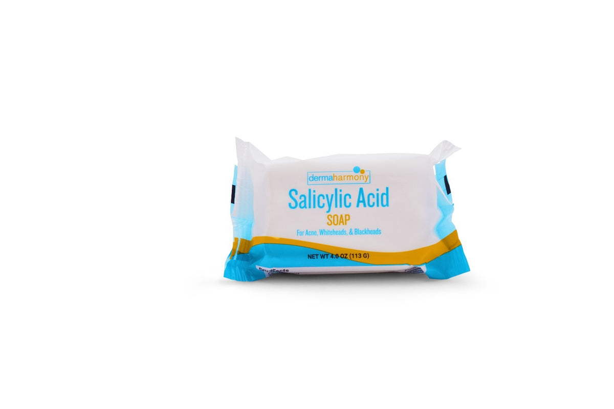 Salicylic Acid Bar Soap 4 oz - 3 Bars for Acne & Skin Care