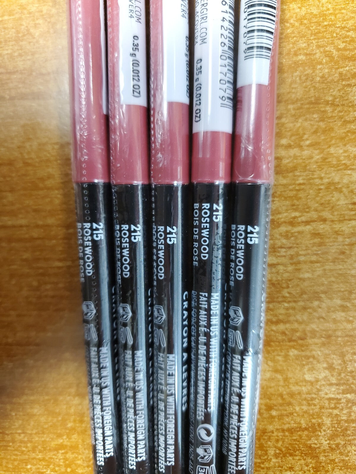 Lip Liner Pencil - Retractable, Creamy & Self-Sharpening, 5 Pack