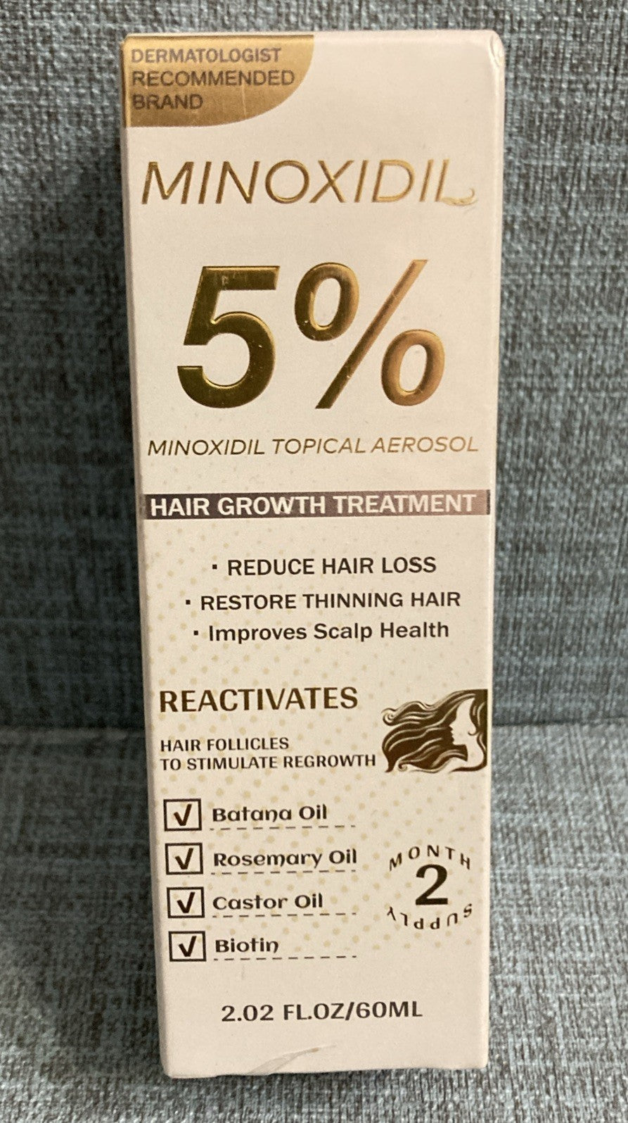 5% Minoxidil Hair Growth Treatment Aerosol 2.02 Oz