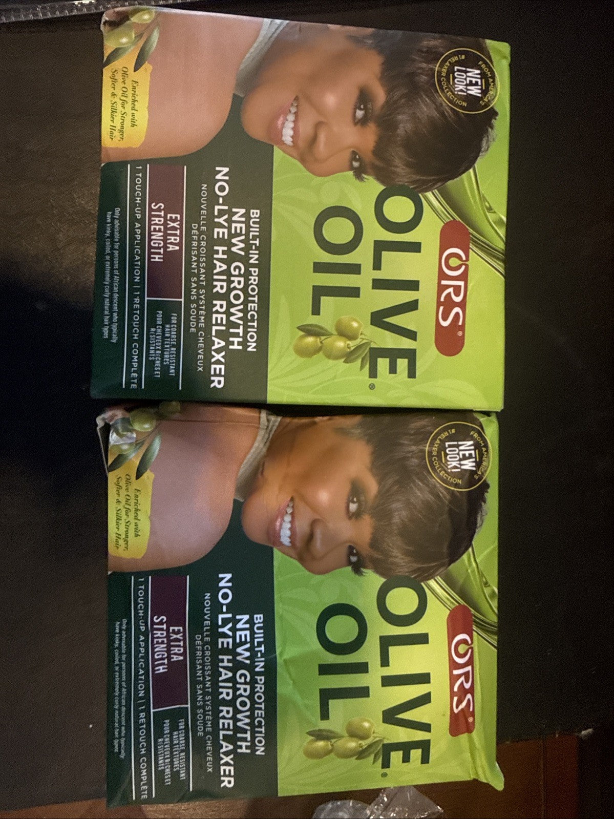Olive Oil No Lye Relaxer Kit for Hair Growth - Extra Strength Touch Up