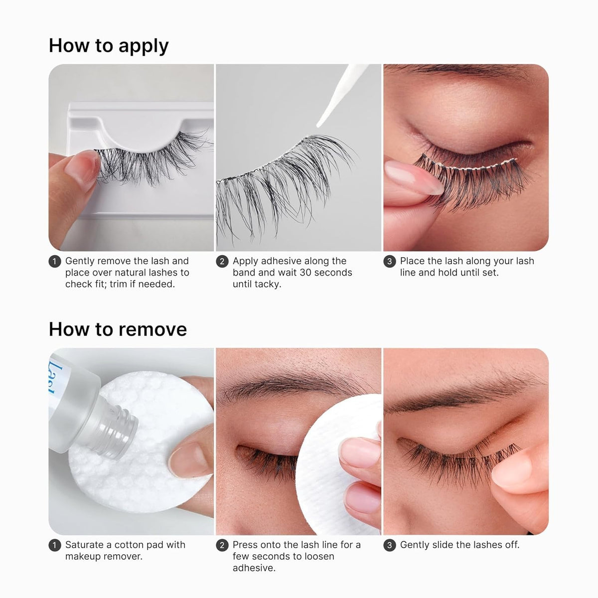 Waterproof Clear False Eyelash Adhesive with Aloe - Hypoallergenic Lash Glue