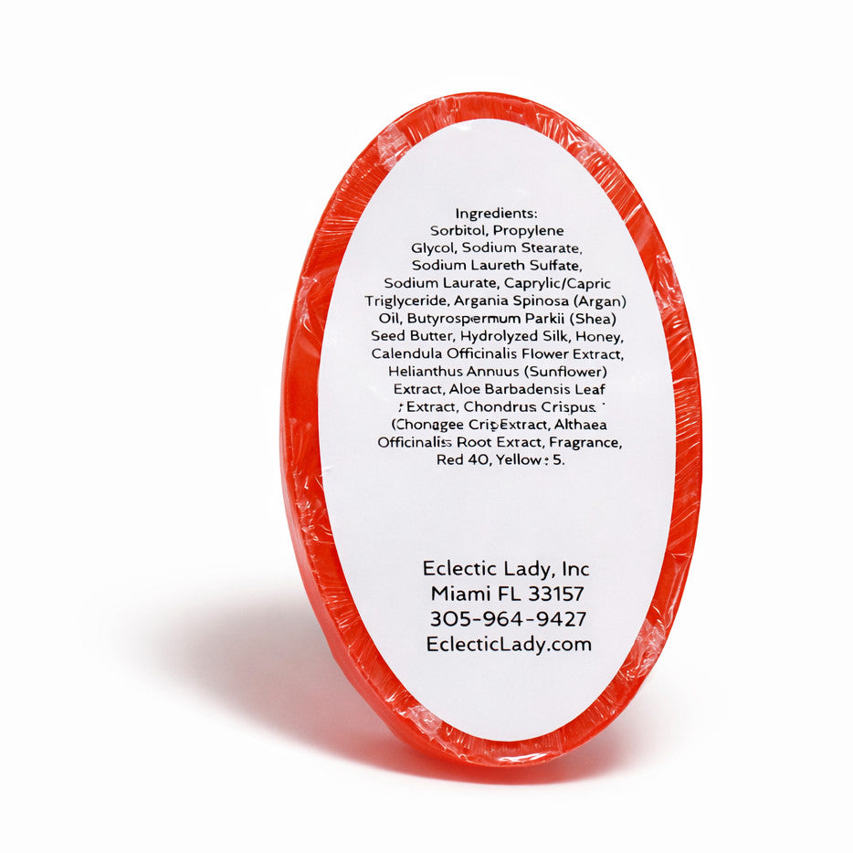 Georgia Peach Shampoo Soap Bar - Moisturizing Natural Hair & Body Cleanser