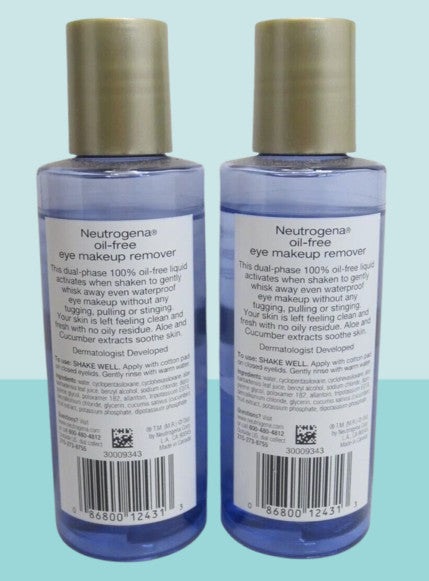 Neutrogena Oil-Free Eye Makeup Remover 3.8 oz - Pack of 2