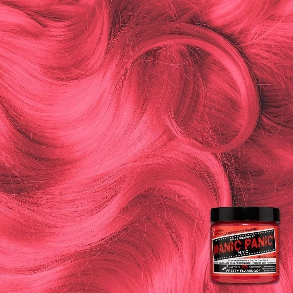 Semi-Permanent Hair Color Cream - Pretty Flamingo 4oz