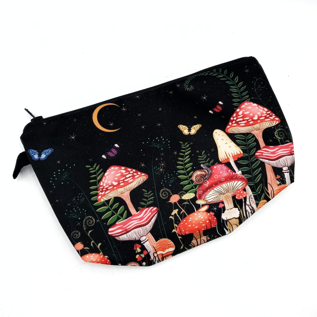 Mushroom Shaped Zippered Pouch – Stash Pencil Make Up Bag