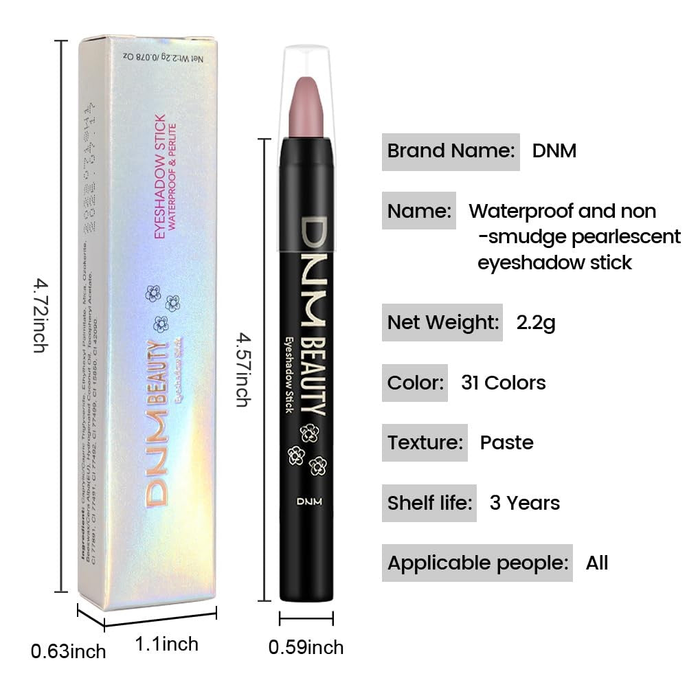 Cream Eye Shadow Stick - Rose Matte, Waterproof & Long-Lasting
