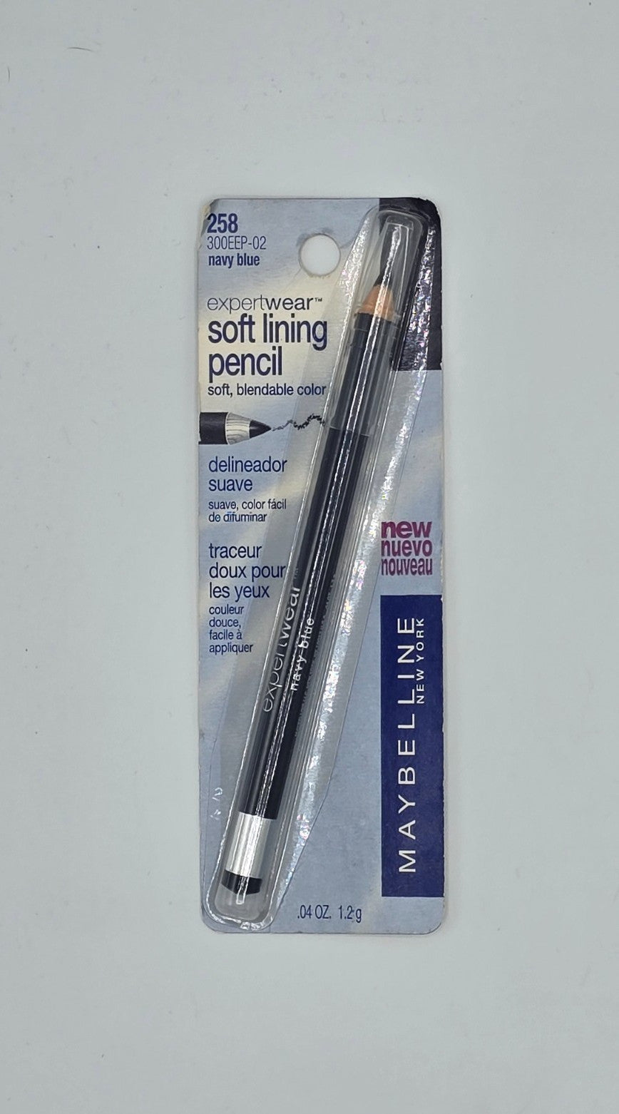 Waterproof Eyeliner Pencil - Navy Blue, Long-Lasting & Retractable