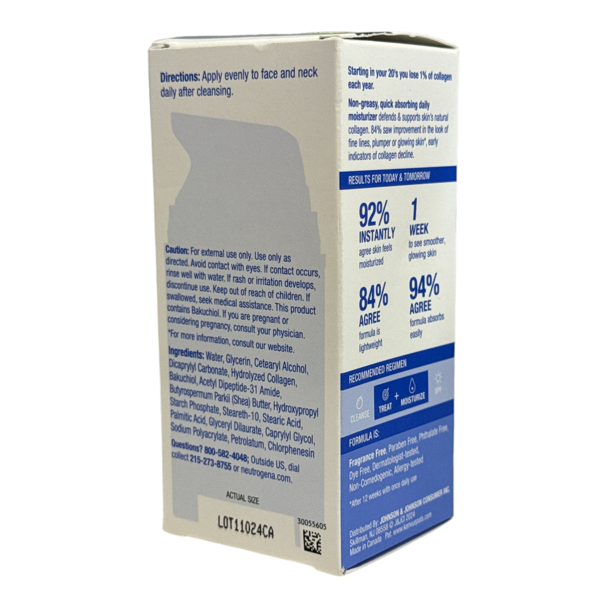 Neutrogena Collagen Bank Moisturizer Normal to Combination Skin