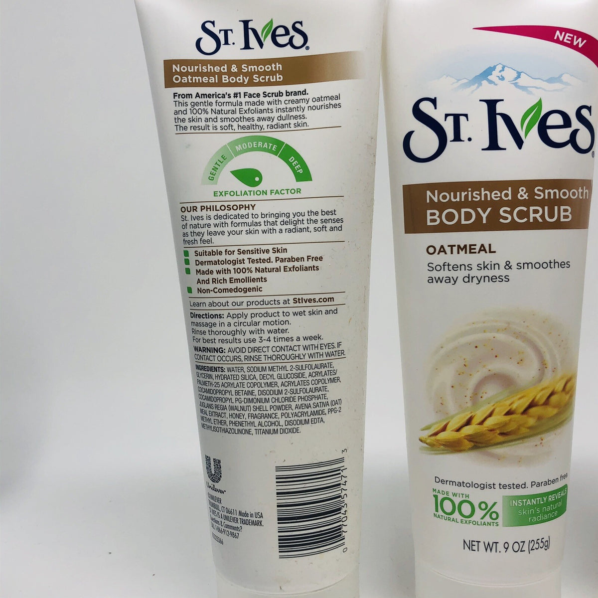 St Ives Nourished & Smooth Oatmeal Body Scrub - Paraben Free 9 Oz (3 Pack)